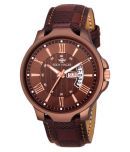 Eddy Hager 1640 BR Day & Date Leather Analog Men's Watch