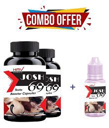HMV Herbals JOSH 69 Testo Booster Combo Capsule+Oil Capsule 60 no.s Pack of 3