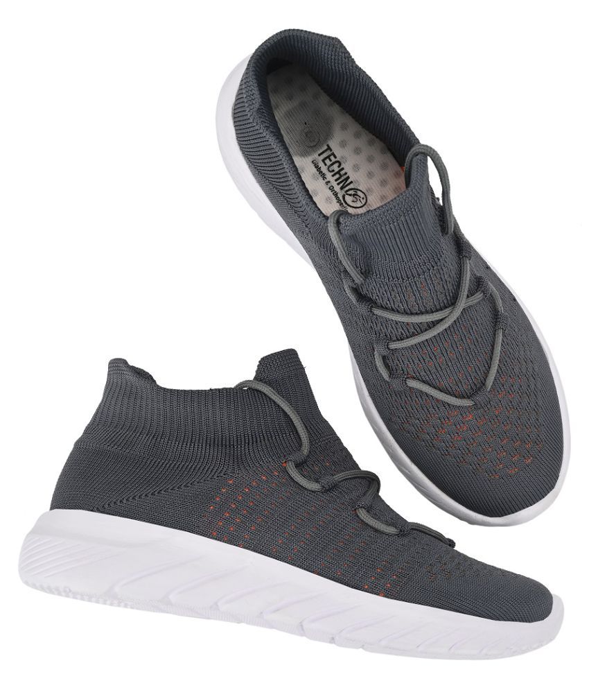 TECHNOFIT Comfortable &amp; Smart Running Shoes Gray Buy