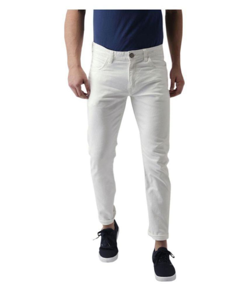     			x20 - White Cotton Blend Skinny Fit Men's Jeans ( Pack of 1 )