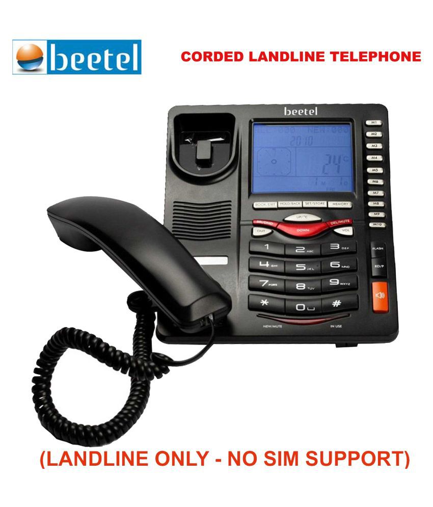     			Beetel M75 Corded Landline Phone ( Black )