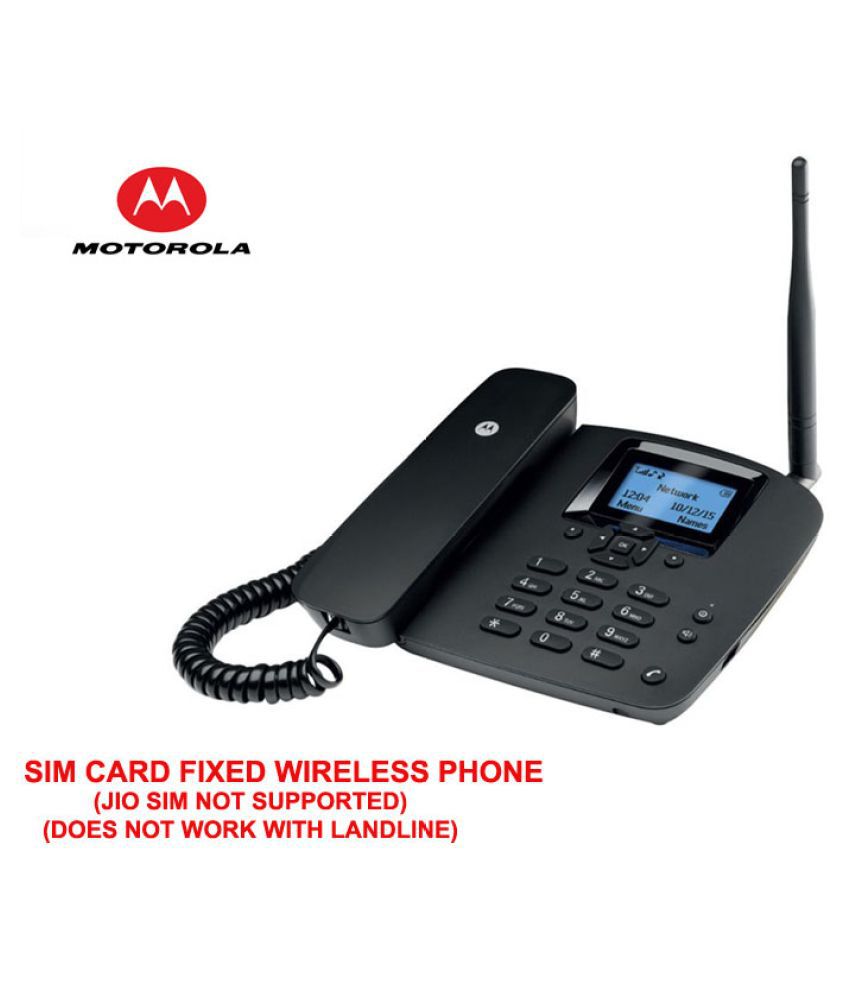 Motorola 200L Wireless GSM Landline Phone ( Black )