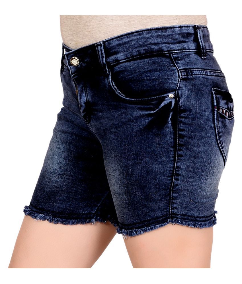 denim hot pants for women