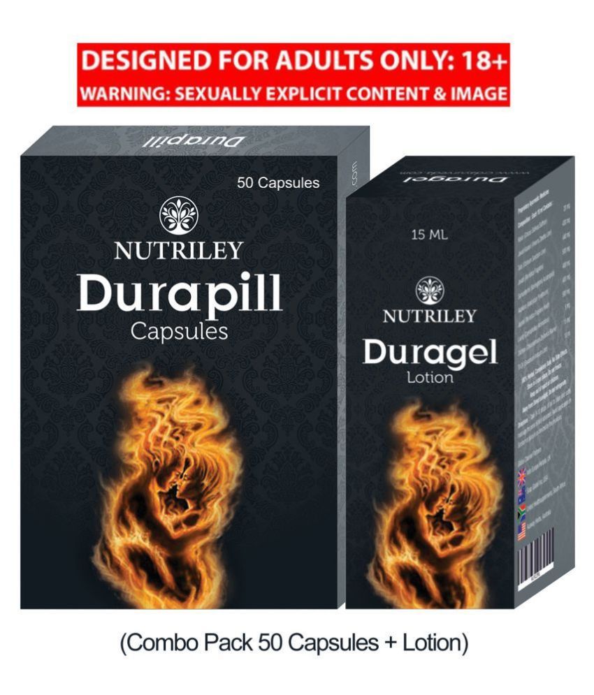 Durapill Ayurvedic Capsules & Lotion for Time Increase (50 Capsules + 15 ML Pack) Buy Durapill