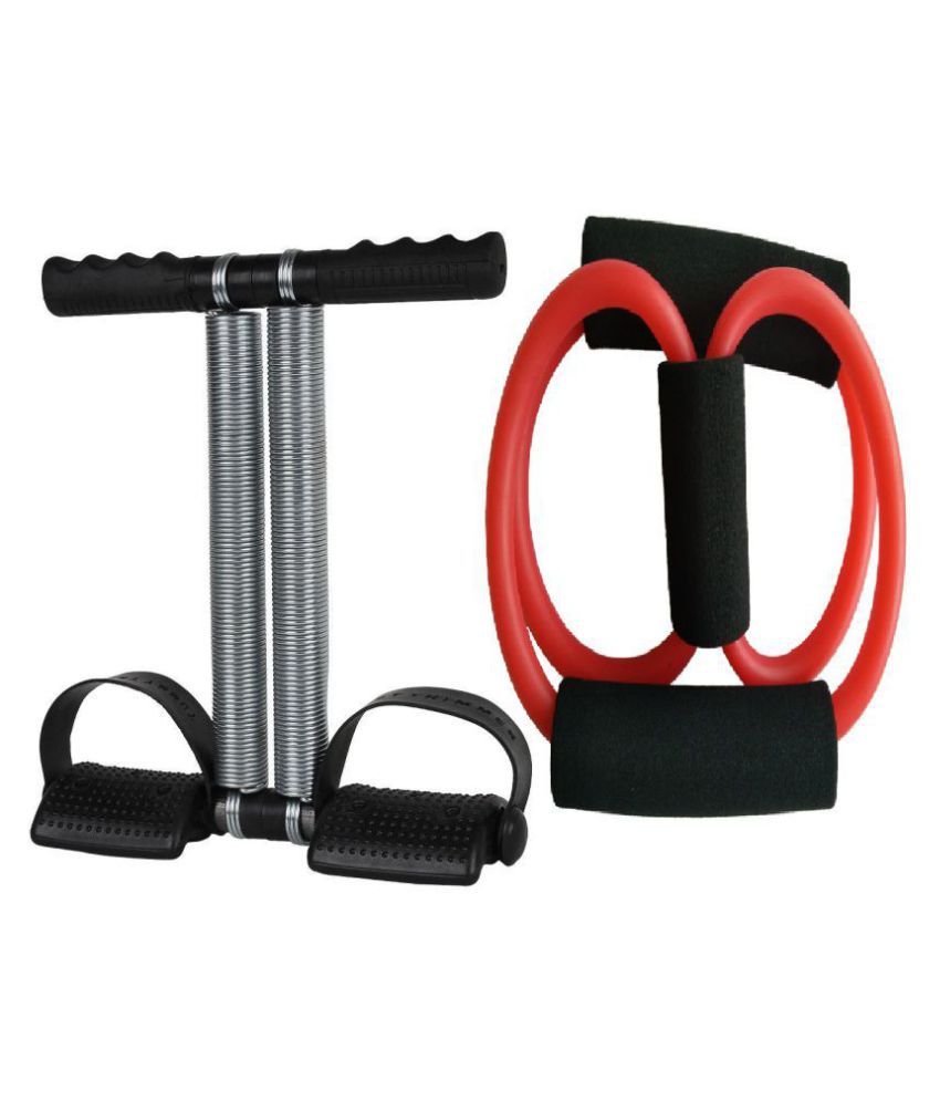 Tummy Trimmer Ab Abs Exerciser & Resistance Band Combo Abs Chest Arms ...