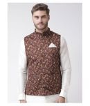 Deyann Brown Linen Nehru Jacket