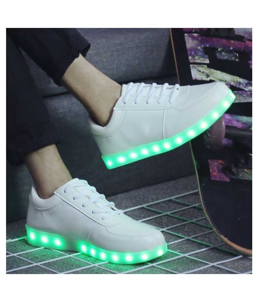Mr.SHOES led 003 men s White Running Shoes Buy Mr.SHOES led 003 men s