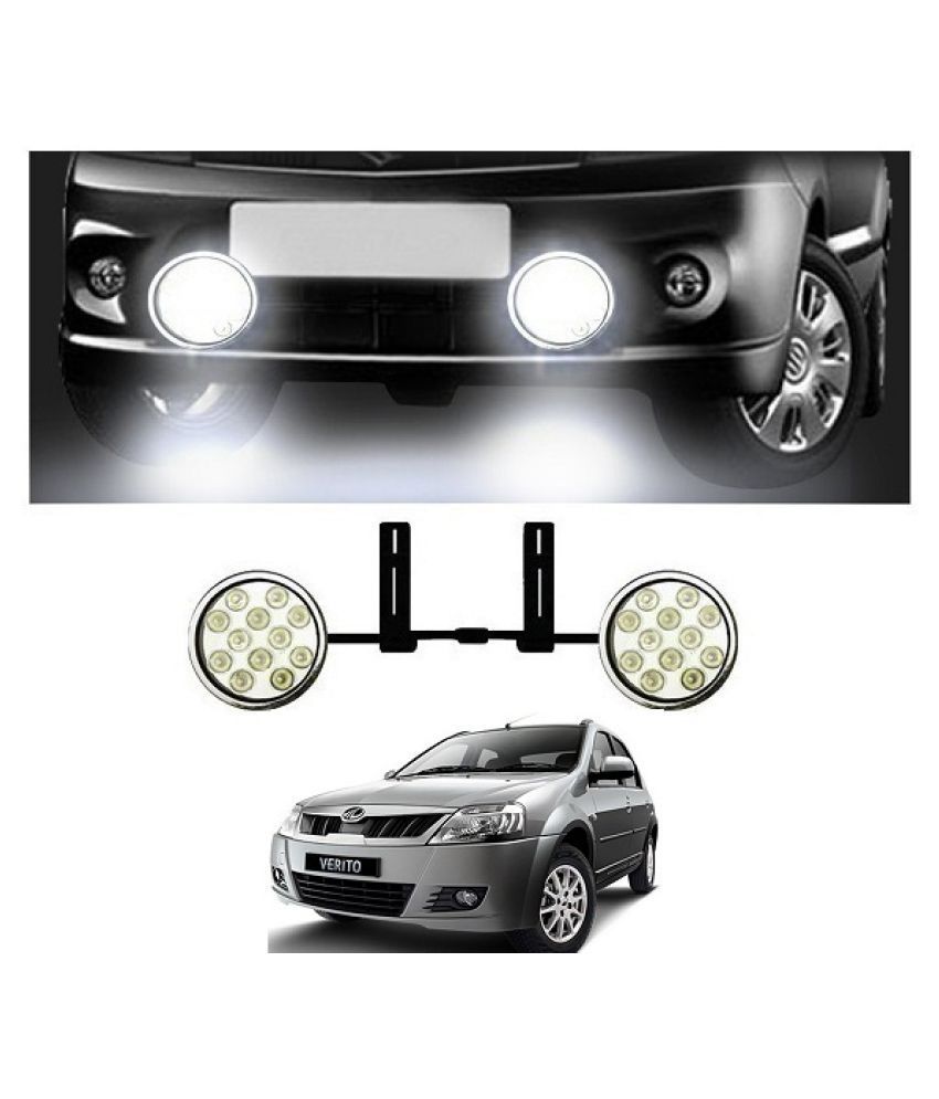 After Cars 12 LED Light Fog Lamp (Set of2) For Car Mahindra Verito