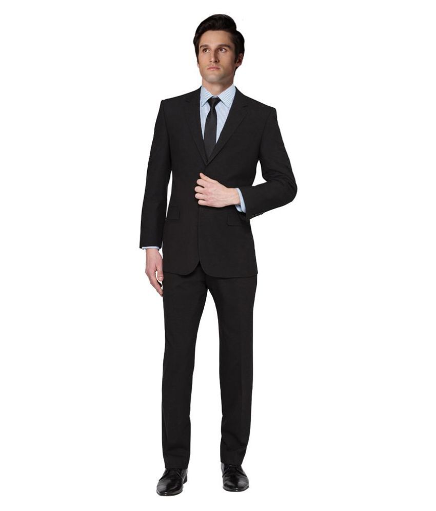 Siyaram's Black Poly Blend Suit Lengths - Buy Siyaram's Black Poly ...