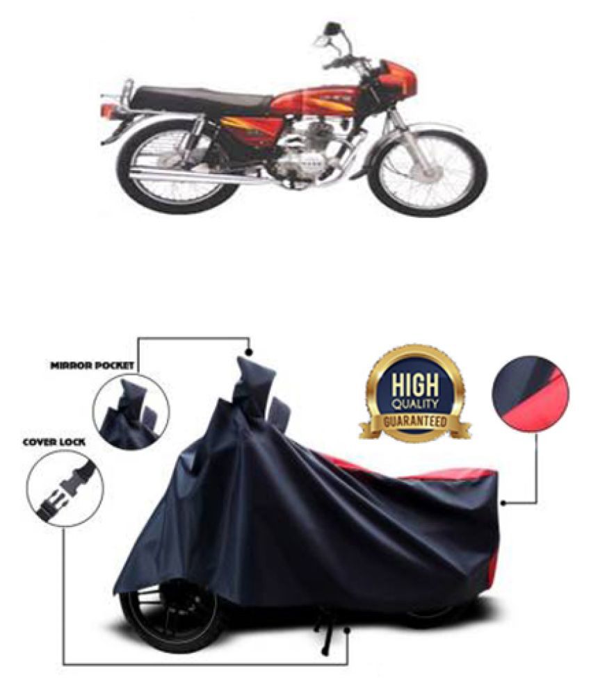 QualityBeast two wheeler cover for Kawasaki KB 4S (Red, Black): Buy ...