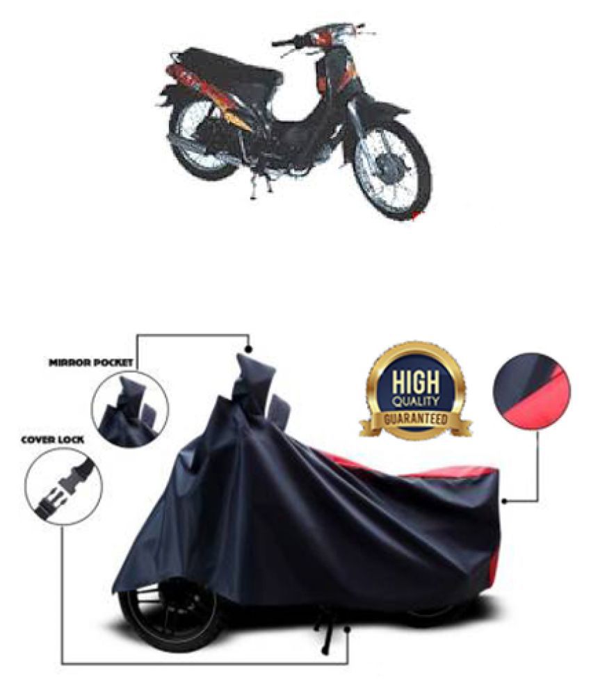 QualityBeast two wheeler cover for Kinetic K4 (Red, Black): Buy ...