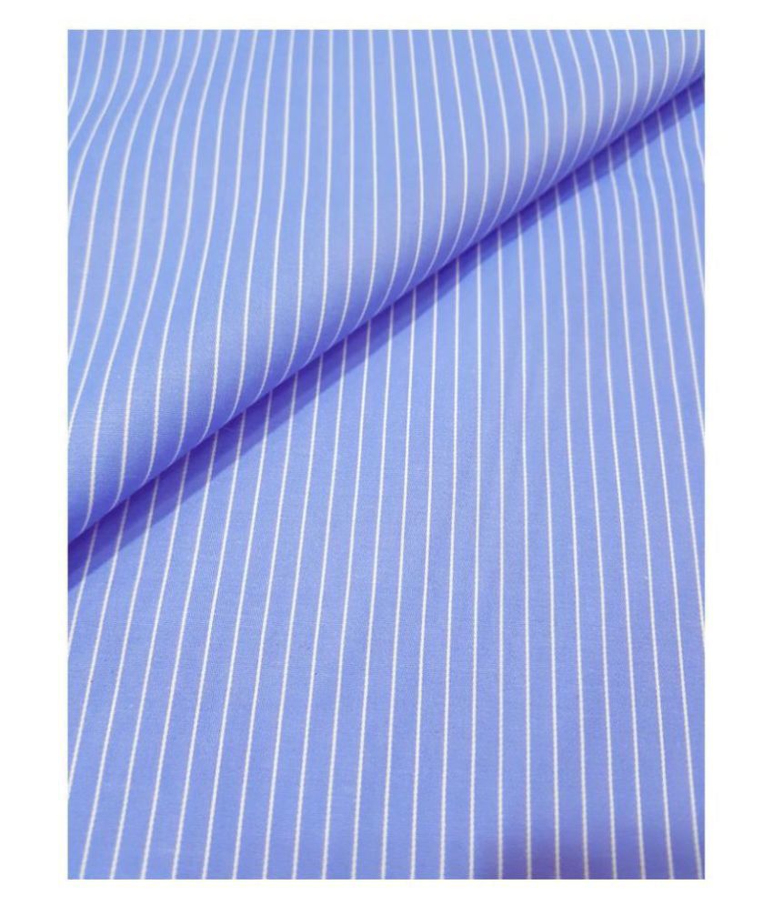     			Siyaram's - Blue Cotton Blend Men's Unstitched Shirt Piece ( Pack of 1 )