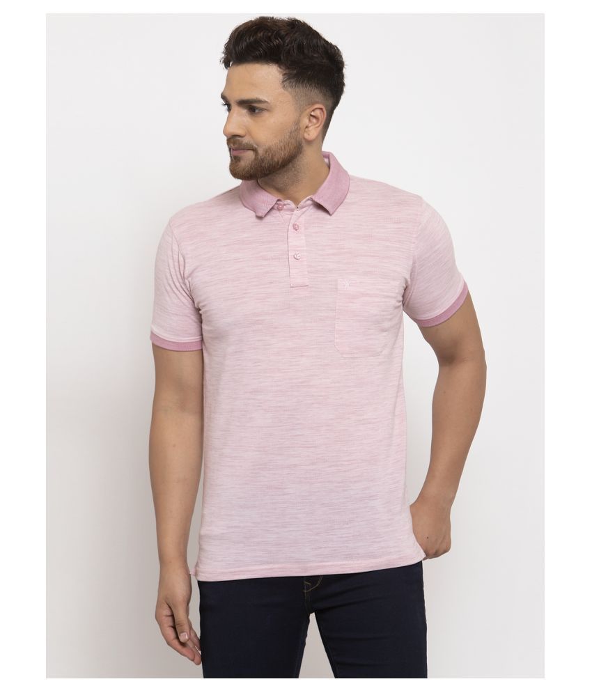 polo t shirts pink color