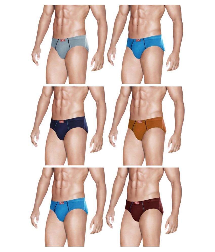     			Euro Multi Brief Pack of 6