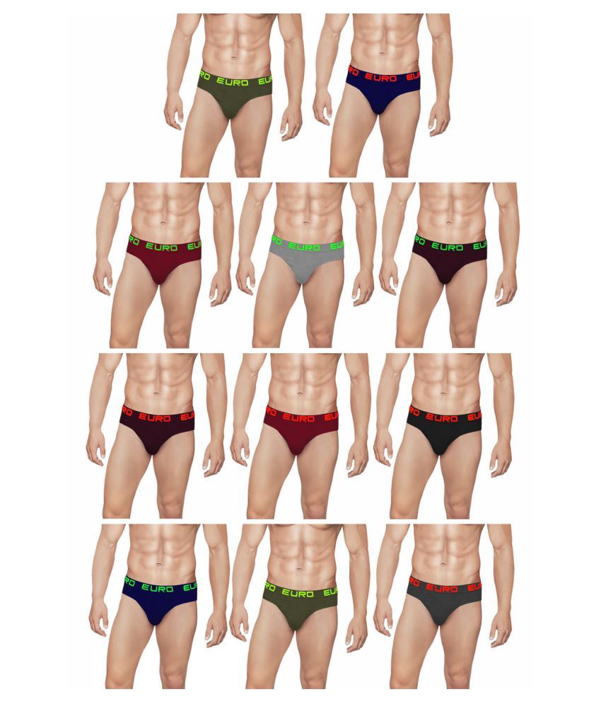     			Euro Multi Brief Pack of 11