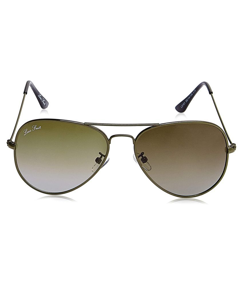 LOUIS SMIT - Brown Aviator Sunglasses ( LS101 C18 58 58 ) - Buy LOUIS SMIT - Brown Aviator ...