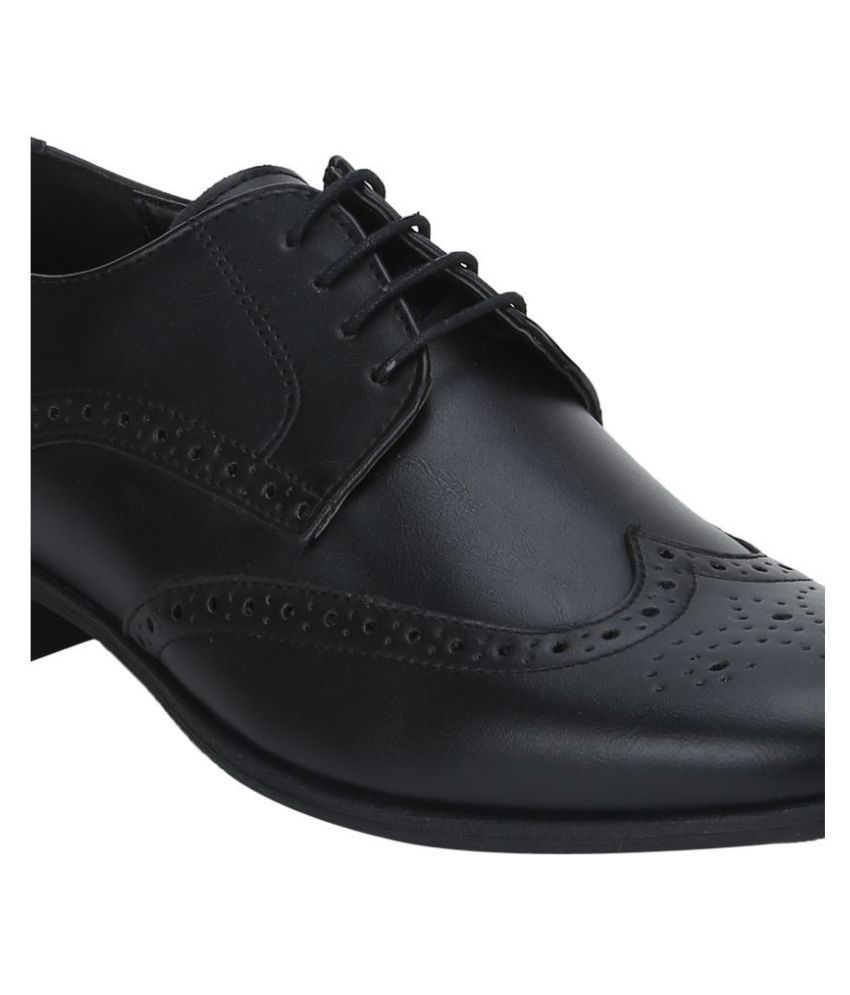 Red Tape Brogue Black Formal Shoes 