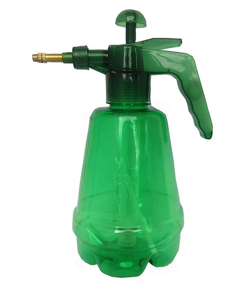 SHRI TIRUPATI BAJA JI ENTERPRISES Multipurpose Pump Pressure Sprey Water bottle Green 1500 mL Plastic Water Bottle set of 1