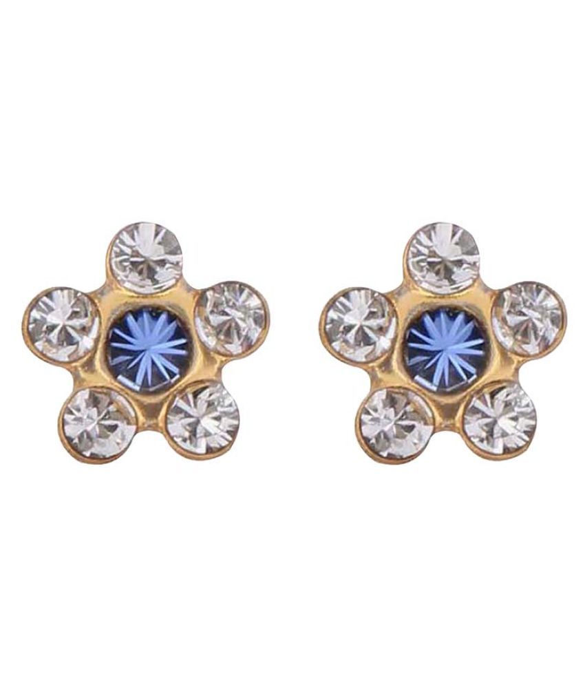 Studex Tiny Tips Gold Plated Daisy April Crystal- September Sapphire ...