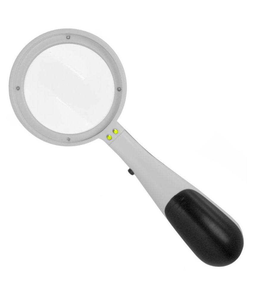 4X 65mm 2 LED Magnifier Magnifying Glass Microscope Buy Online at Best