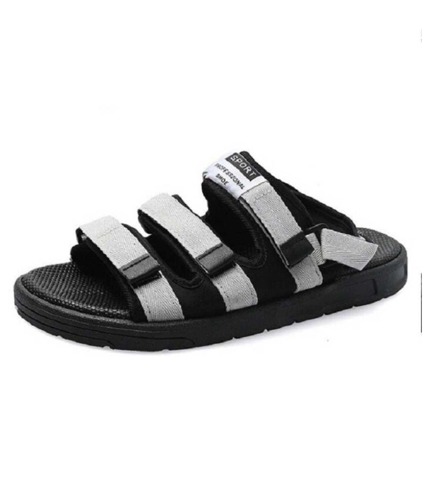 Mr.SHOES White Rubber Sandals Price in India- Buy Mr.SHOES White Rubber ...