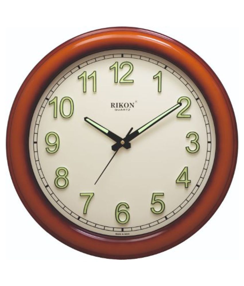 Rikon Circular Analog Wall Clock 8351-dx Sw Ng ( 36 X 36 Cm ): Buy 