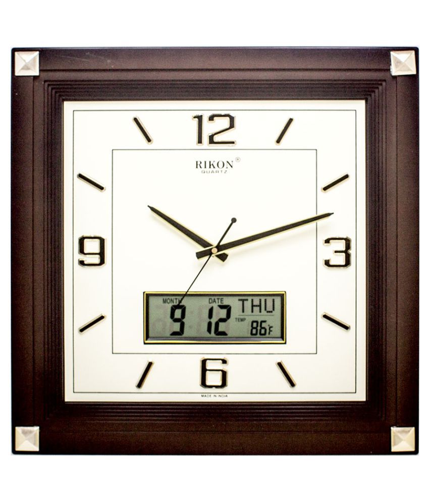 RIKON Square Digital Wall Clock RK14351 LCD ( 38 x 4 cm ) Buy RIKON