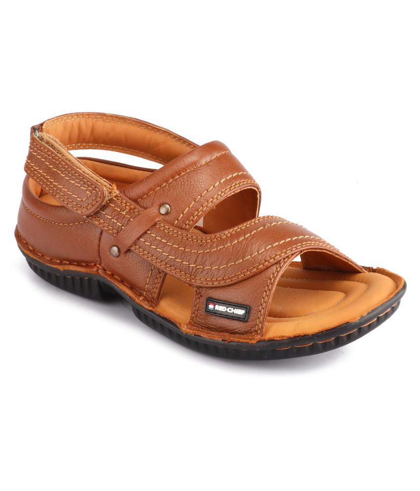 red chief leather sandal