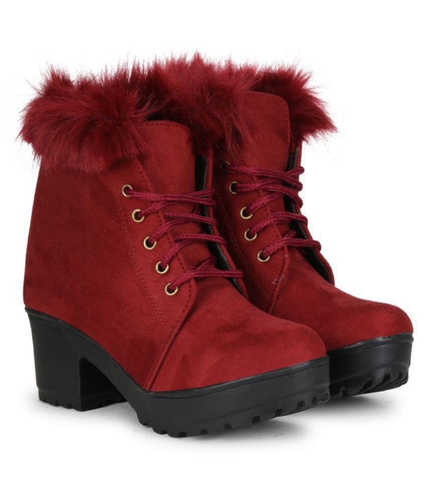 maroon chukka boots