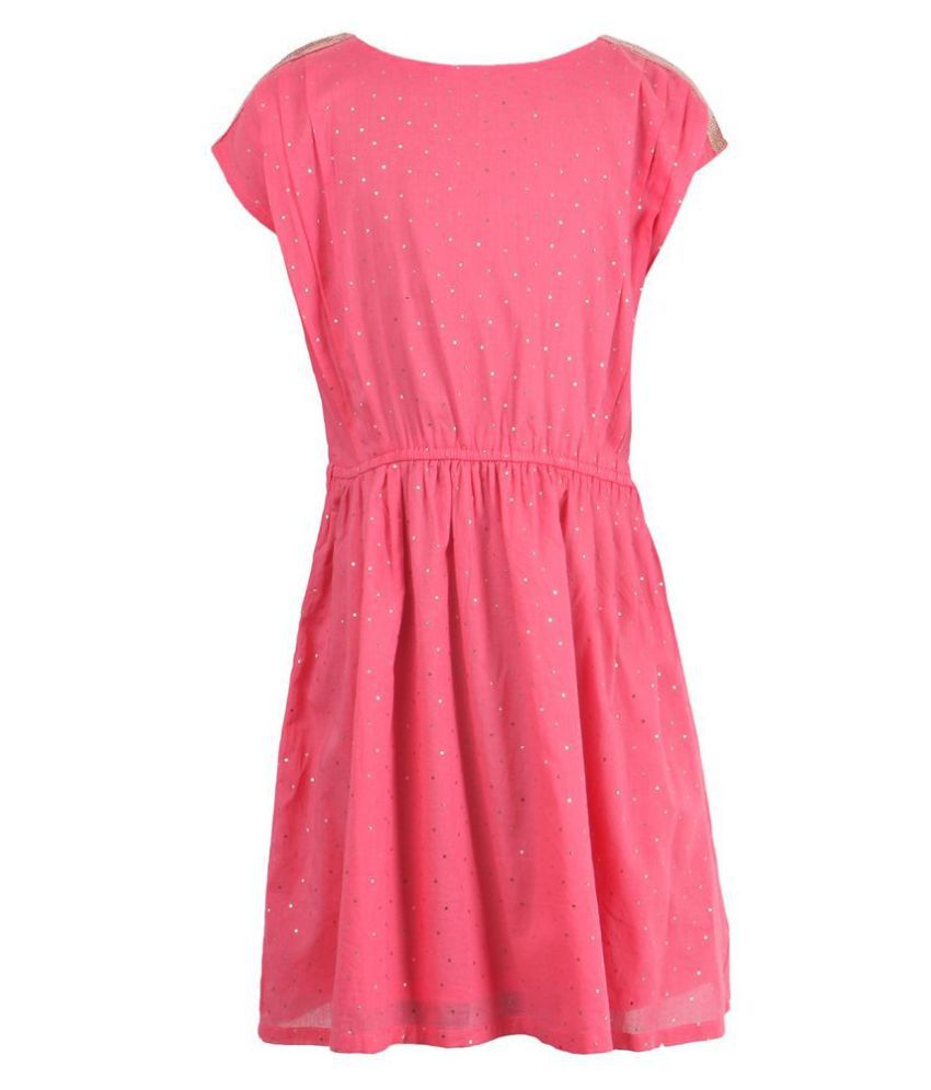 Girls DICE Pink Colour Dress - Buy Girls DICE Pink Colour Dress Online ...