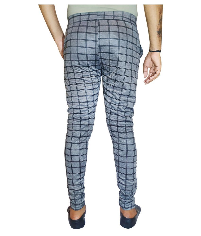 grey polyester track pants