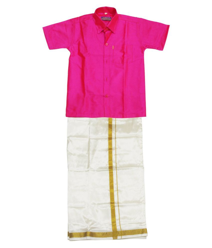 traditional dhoti and shirt