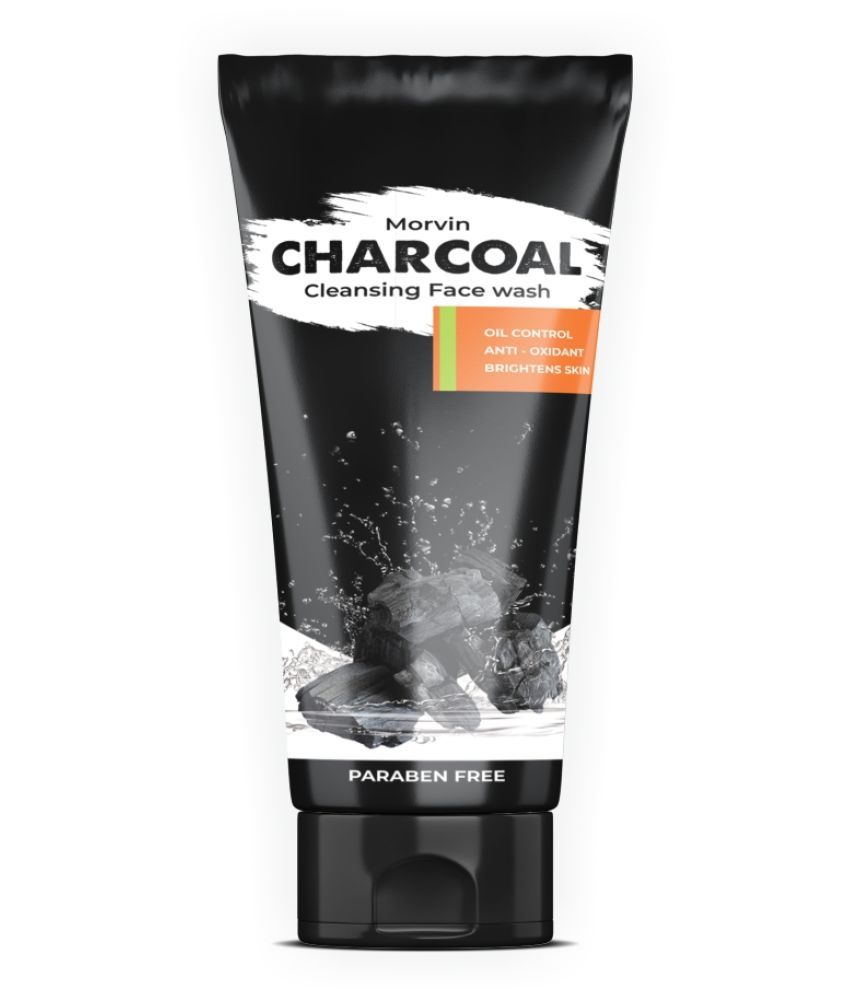 MORVIN Charcoal Cleansing Oil Control and Anti oxidant Face Wash 100 mL