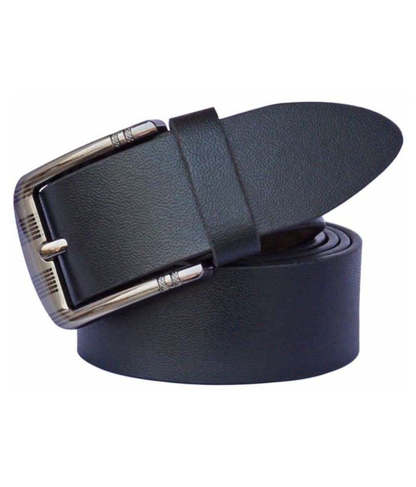 SUNSHOPPING Black Leather Formal Belt: Buy Online at Low Price in India ...