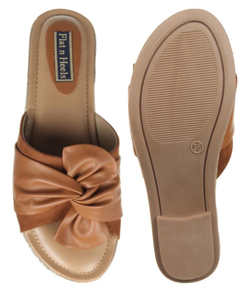 tan pumps flat