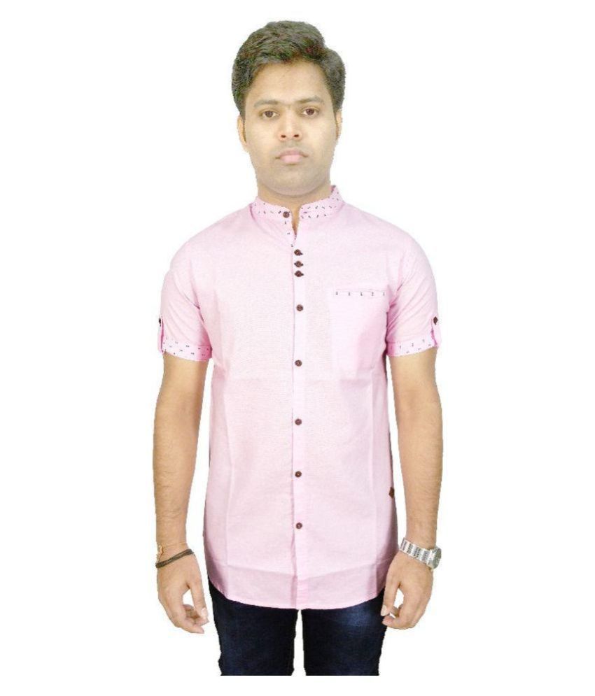 Kuons Avenue Linen Pink Shirt
