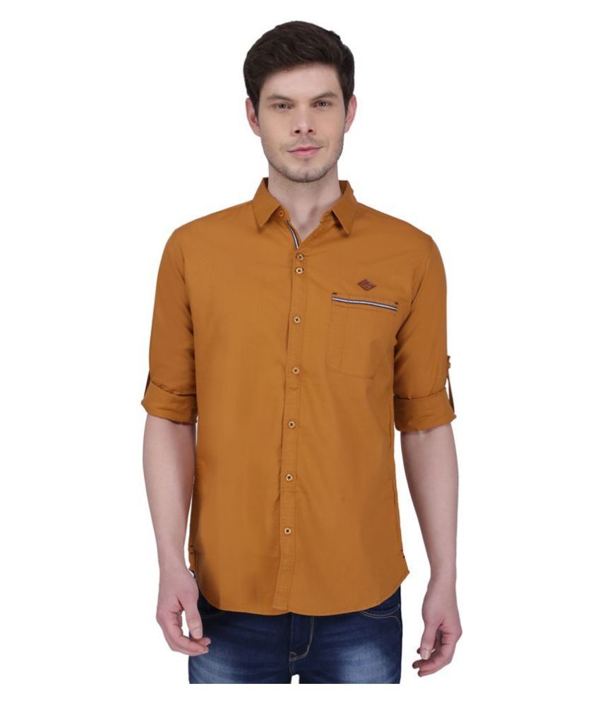     			Kuons Avenue Linen Slim Fit Men's Casual Shirt - Yellow ( Pack of 1 )