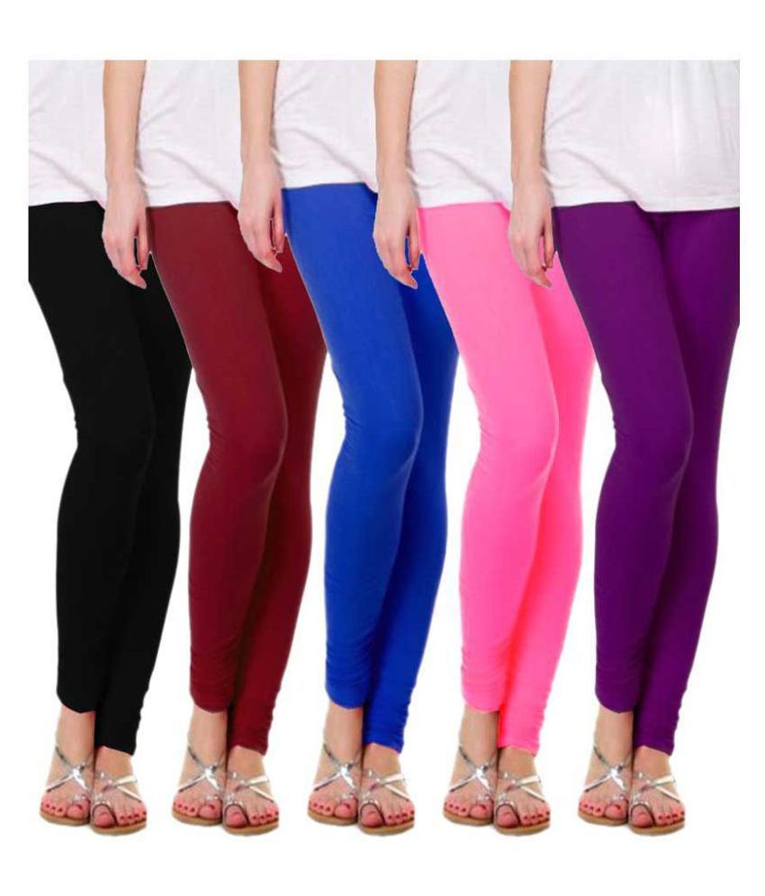     			Famaya Multicolor Leggings- Pack of 5