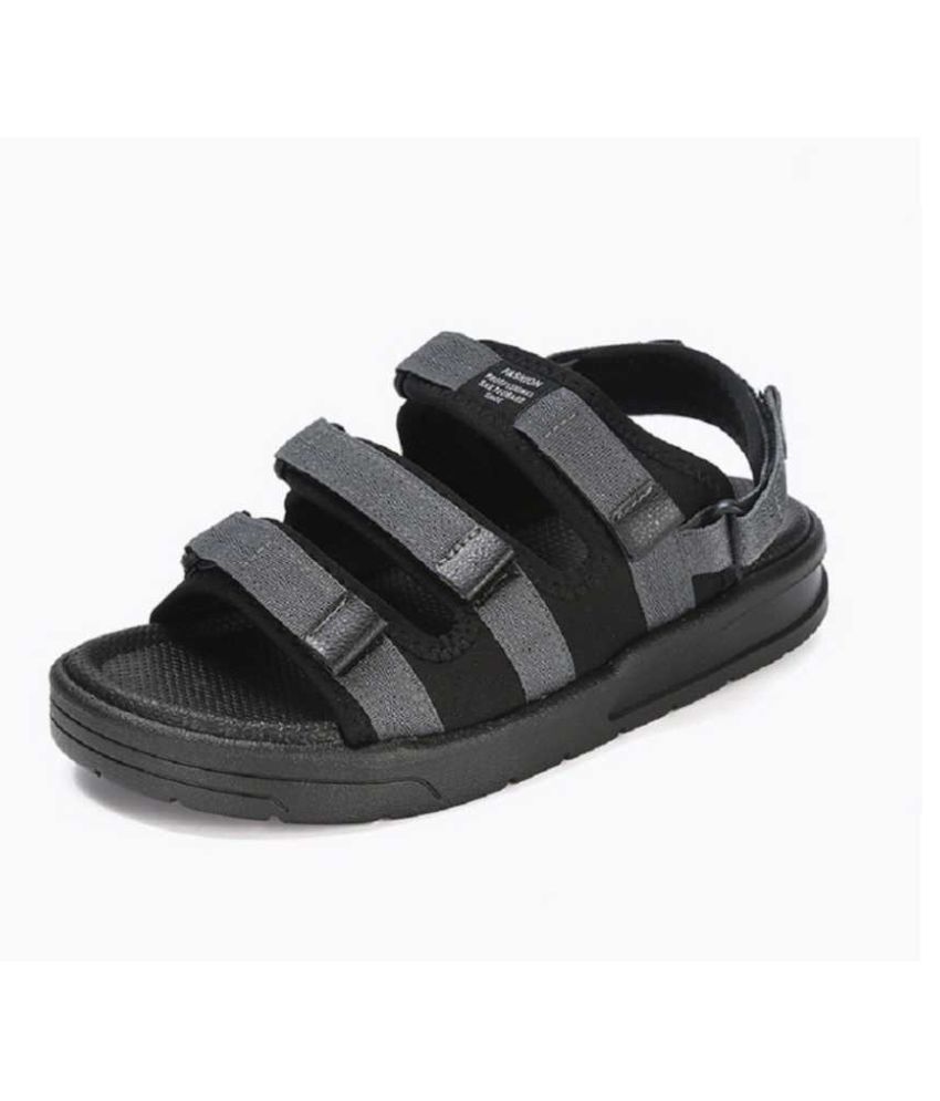 Mr.SHOES Gray Rubber Sandals - Buy Mr.SHOES Gray Rubber Sandals Online ...
