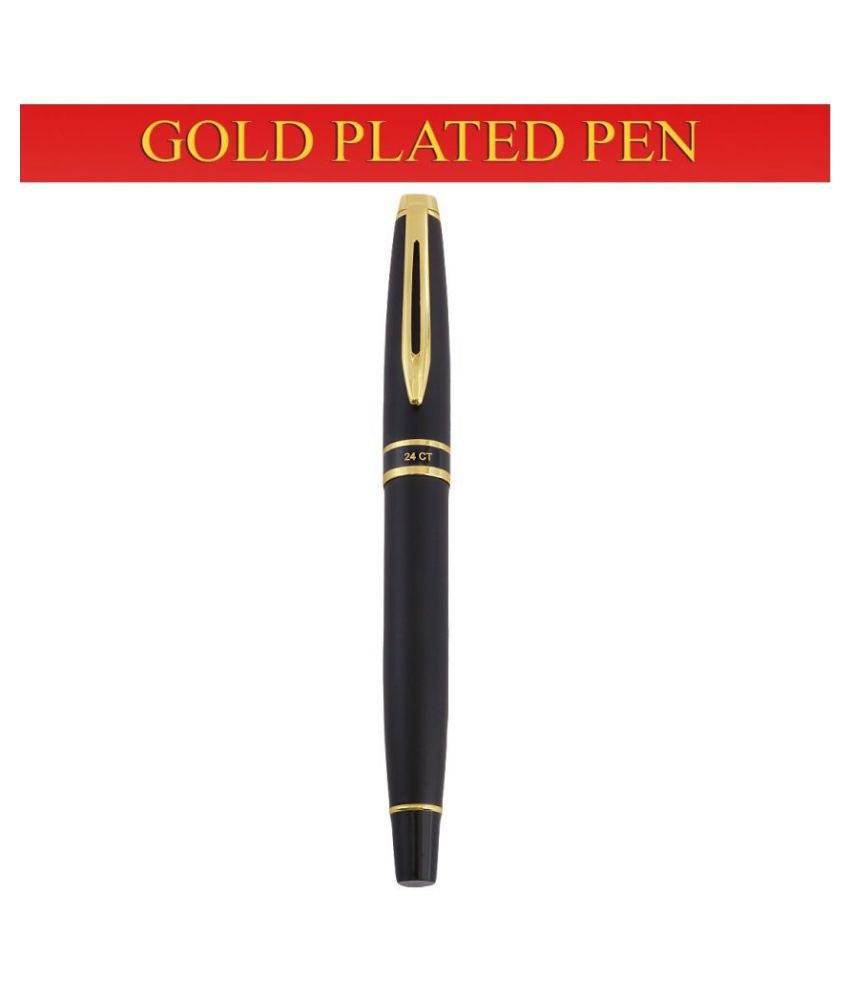     			Hayman 24 CT Gold Plated Roller Ball Pen With Box (P-82)