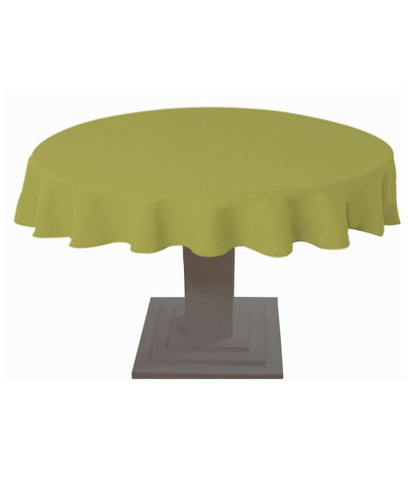     			Oasis Hometex - Green Cotton Table Cover (Pack of 1)