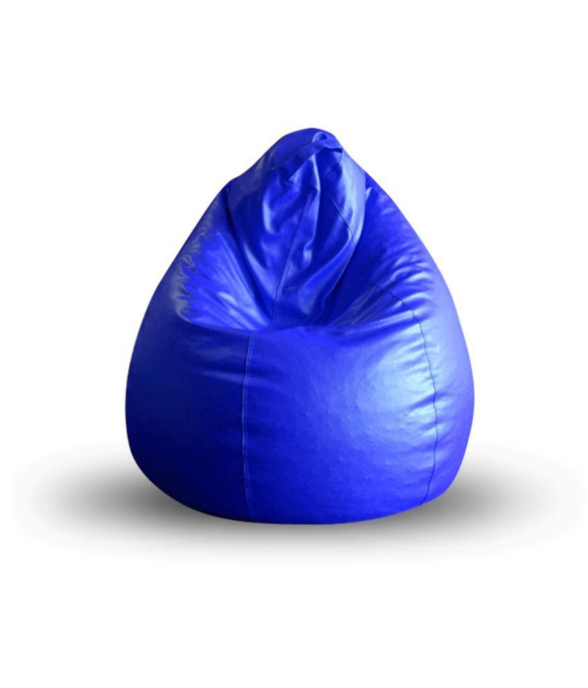 Home Story Classic Bean Bag Cover Without Beans XL Size Royal Blue Only Cover Fillers NOT Included