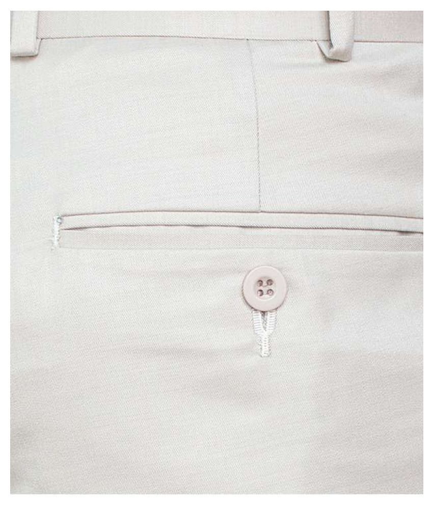 Kinger White Regular -Fit Pleated Trousers - Buy Kinger White Regular ...