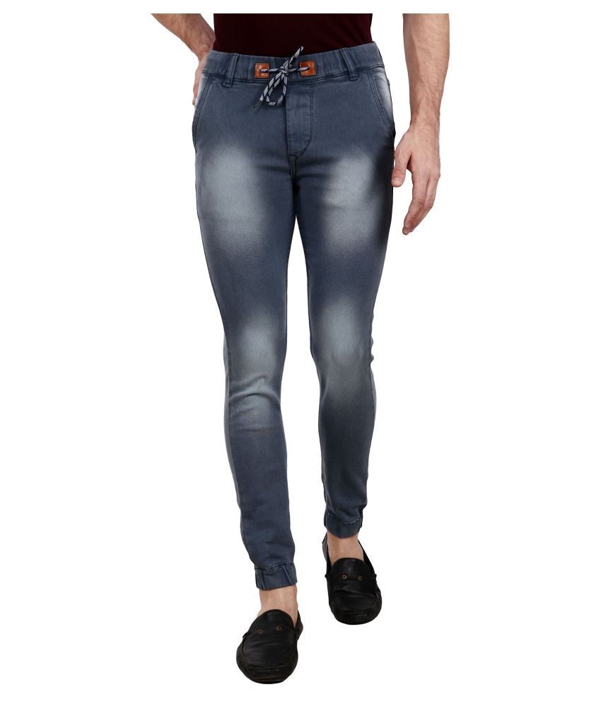     			ZAYSH Grey Regular Fit Jeans