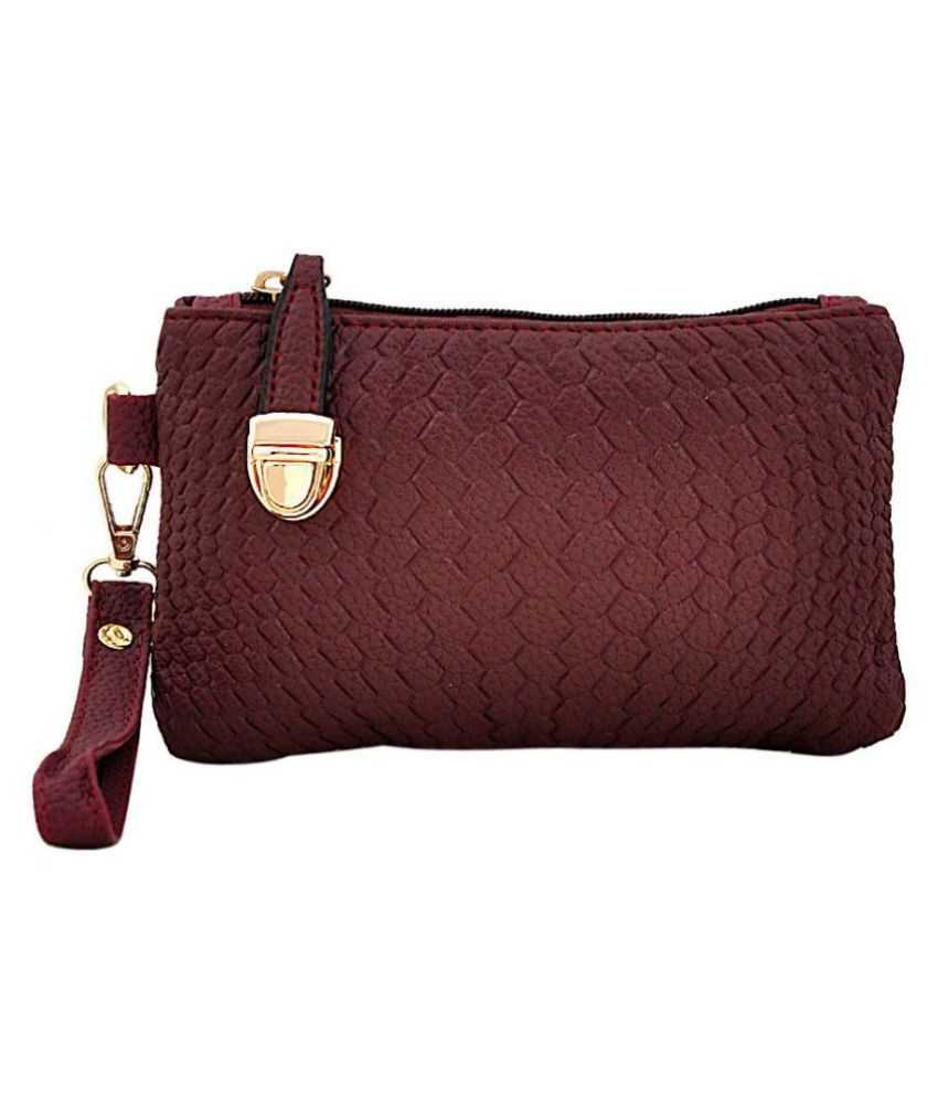 Mark & Keith Burgundy P.U. Shoulder Bag Buy Mark & Keith Burgundy P.U
