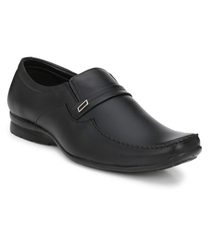     			Fashion Victim Slip On Artificial Leather Black Formal Shoes