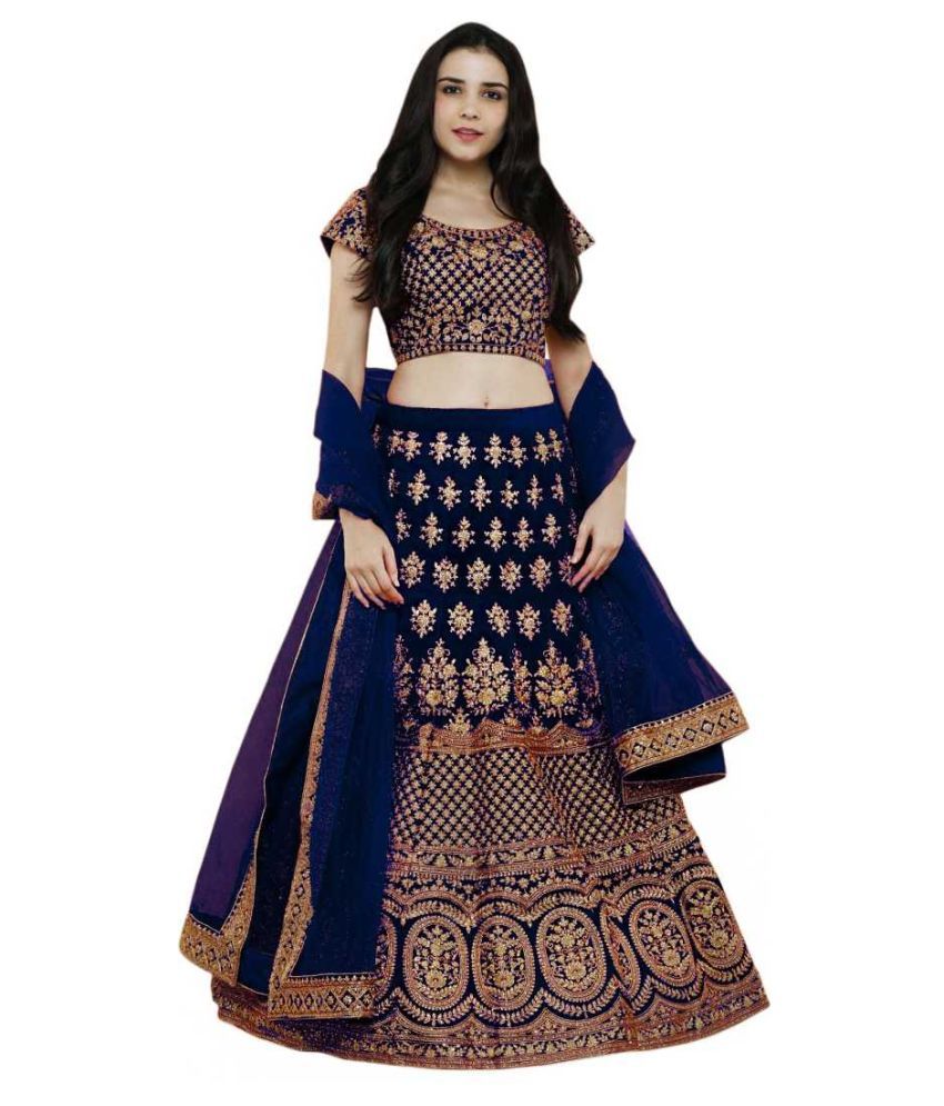 light blue chaniya choli