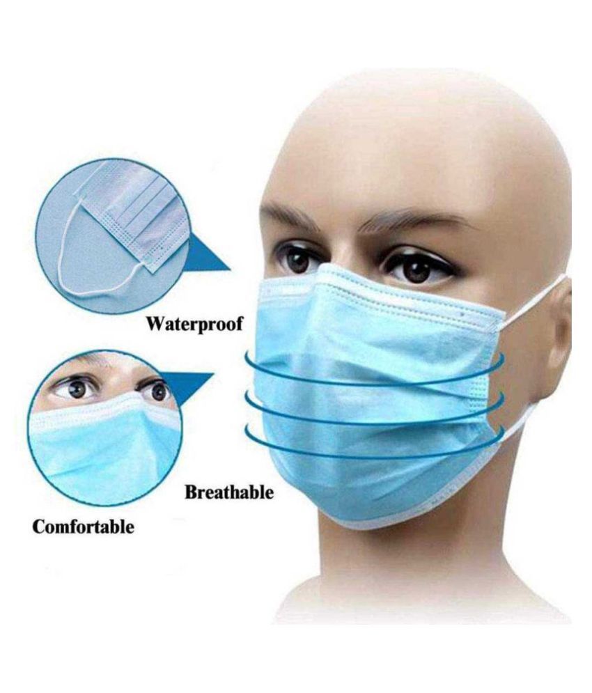 Healthopedia Pack of 40, 3Ply Masks Surgical Masks Buy Healthopedia