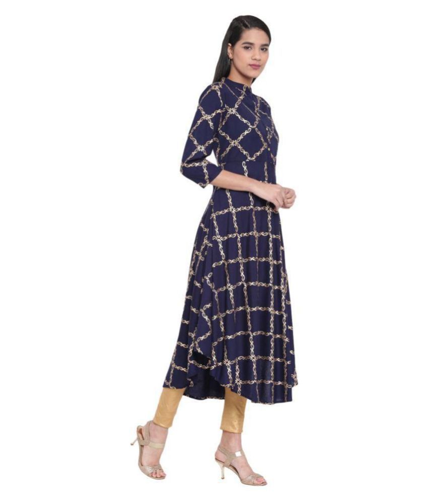 asymmetrical hemline kurti
