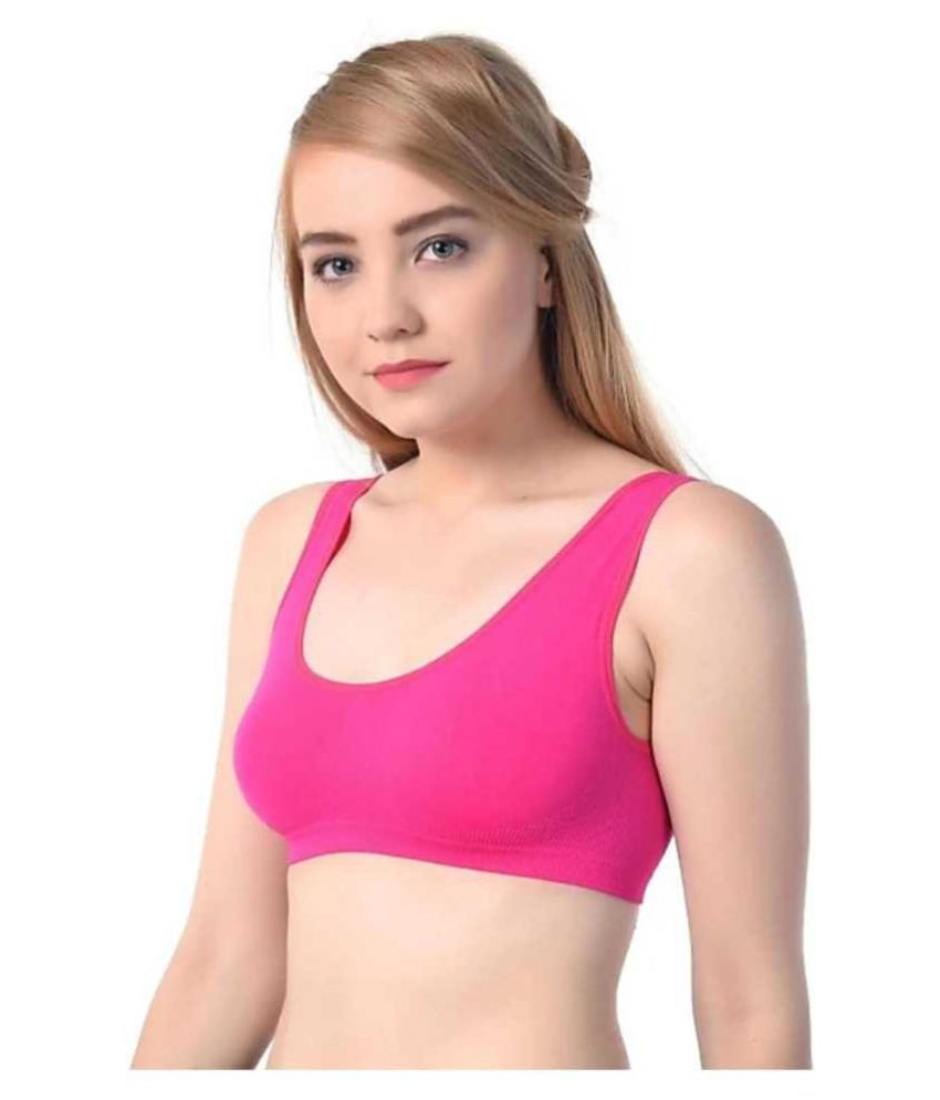 Buy Morvii Cotton Bralette Pink Online at Best Prices in India Snapdeal